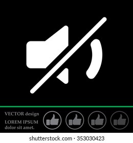Mute sound icon
