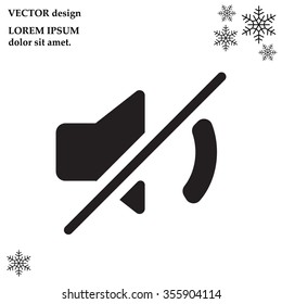 Mute sound icon