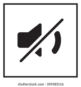 Mute sound icon