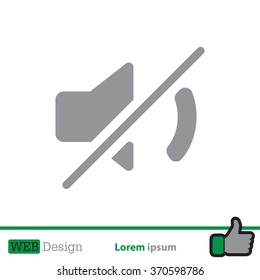 Mute sound icon