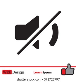 Mute sound icon