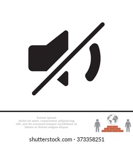 Mute sound icon