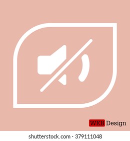 Mute sound icon