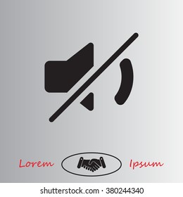 Mute sound icon