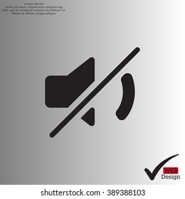 Mute sound icon