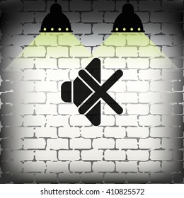 Mute sound icon.