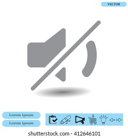 Mute sound icon