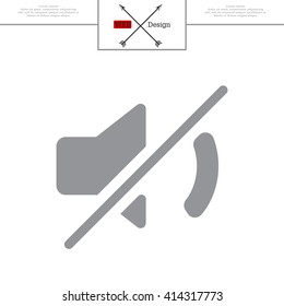 Mute sound icon