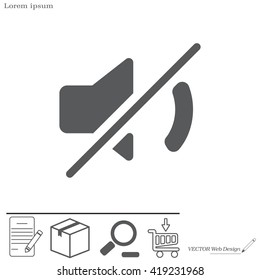 Mute sound icon