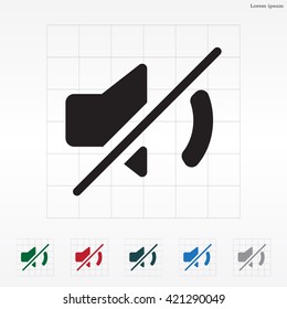 Mute sound icon