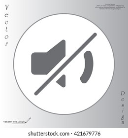 Mute sound icon