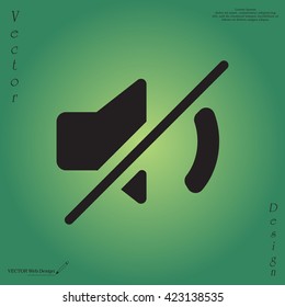 Mute sound icon