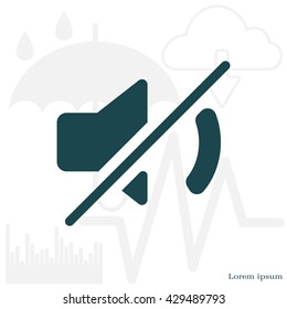 Mute sound icon