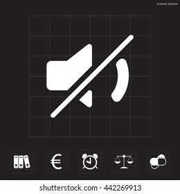 Mute sound icon