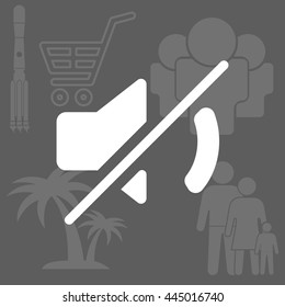 Mute sound icon