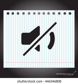 Mute sound icon