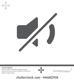 Mute sound icon