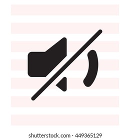 Mute sound icon
