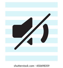 Mute sound icon