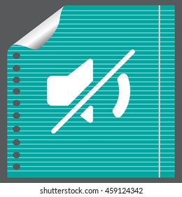 Mute sound icon