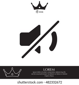 Mute sound icon