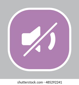 Mute sound icon
