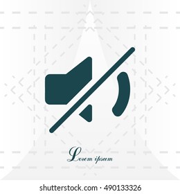 Mute sound icon