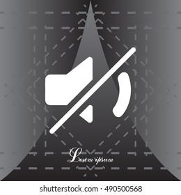 Mute sound icon