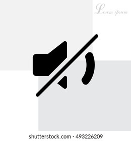 Mute sound icon