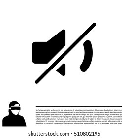 Mute sound icon