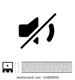 Mute sound icon