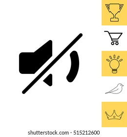 Mute sound icon