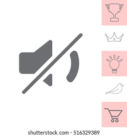 Mute sound icon