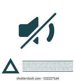 Mute sound icon