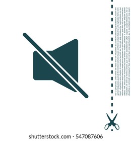 Mute sound icon