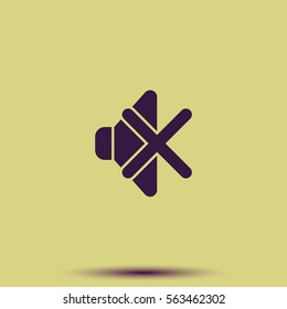 Mute sound icon.