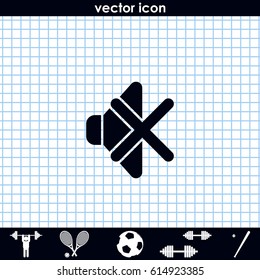 Mute sound icon.