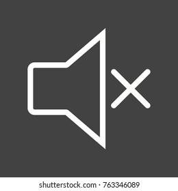 Mute sound icon