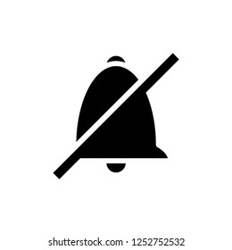 Mute sound icon logo illustration.