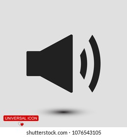 Mute sound icon, stock vector illustration flat design style