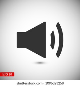 Mute sound icon, stock vector illustration flat design style