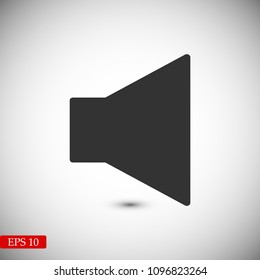 Mute sound icon, stock vector illustration flat design style