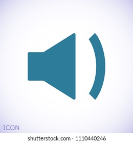 Mute sound icon, stock vector illustration flat design style