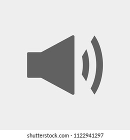 Mute sound icon, stock vector illustration flat design style