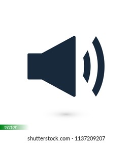 Mute sound icon, stock vector illustration flat design style
