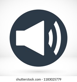 Mute sound icon, stock vector illustration flat design style