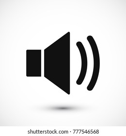 Mute sound icon, stock vector illustration flat design style