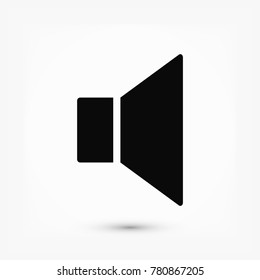 Mute sound icon, stock vector illustration flat design style
