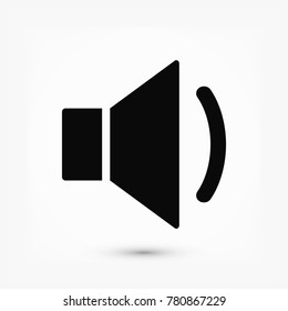Mute sound icon, stock vector illustration flat design style