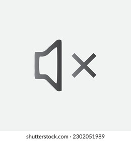 Silenciar vector de símbolos de iconos de sonido